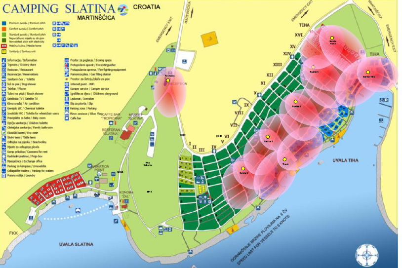 kamp Slatina - wifi signal