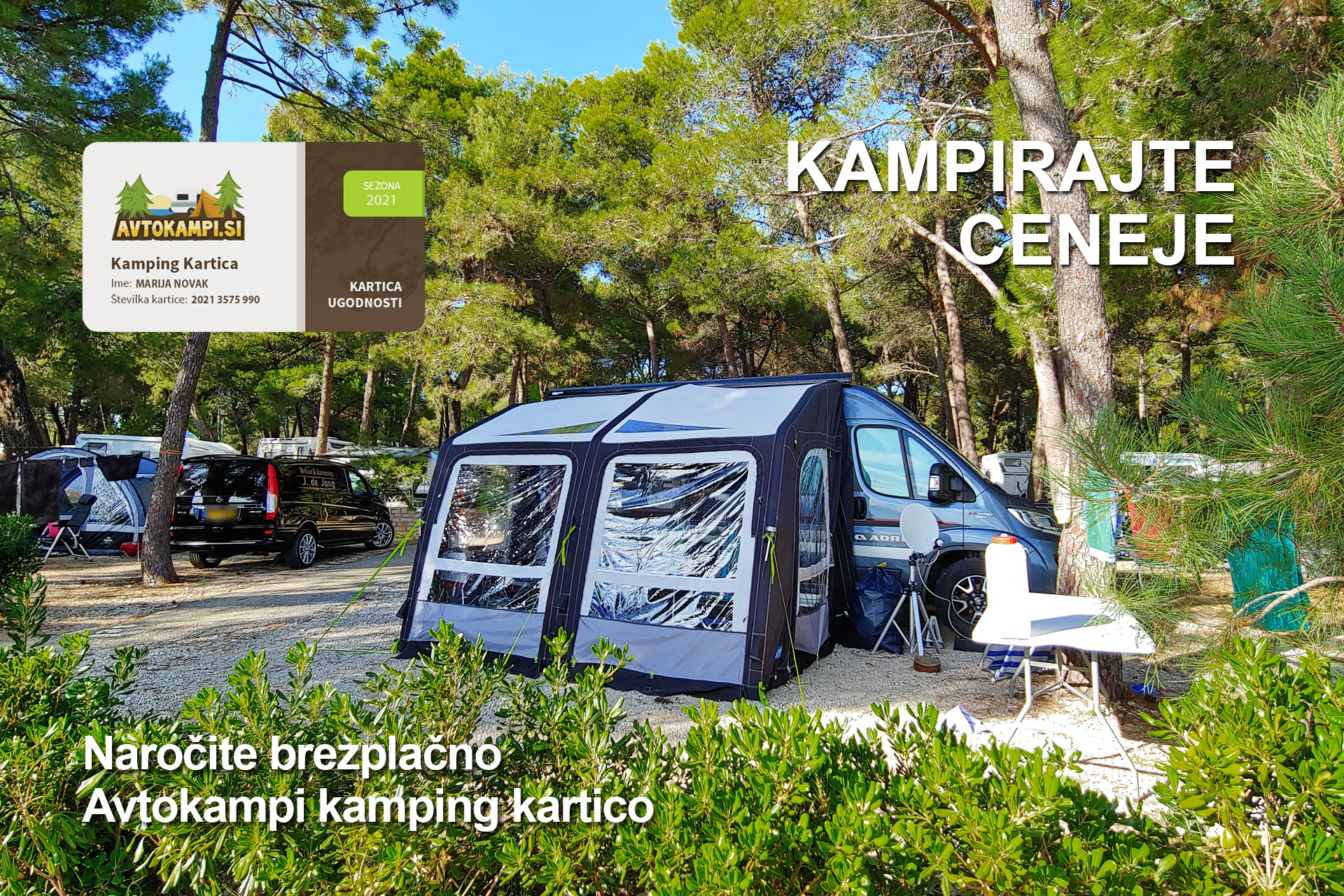 Avtokampi kamping kartica - jesenske ugodnosti v kampih v Istri