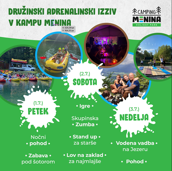 Družinski kamping vikend v Menini - Avtokampi.si
