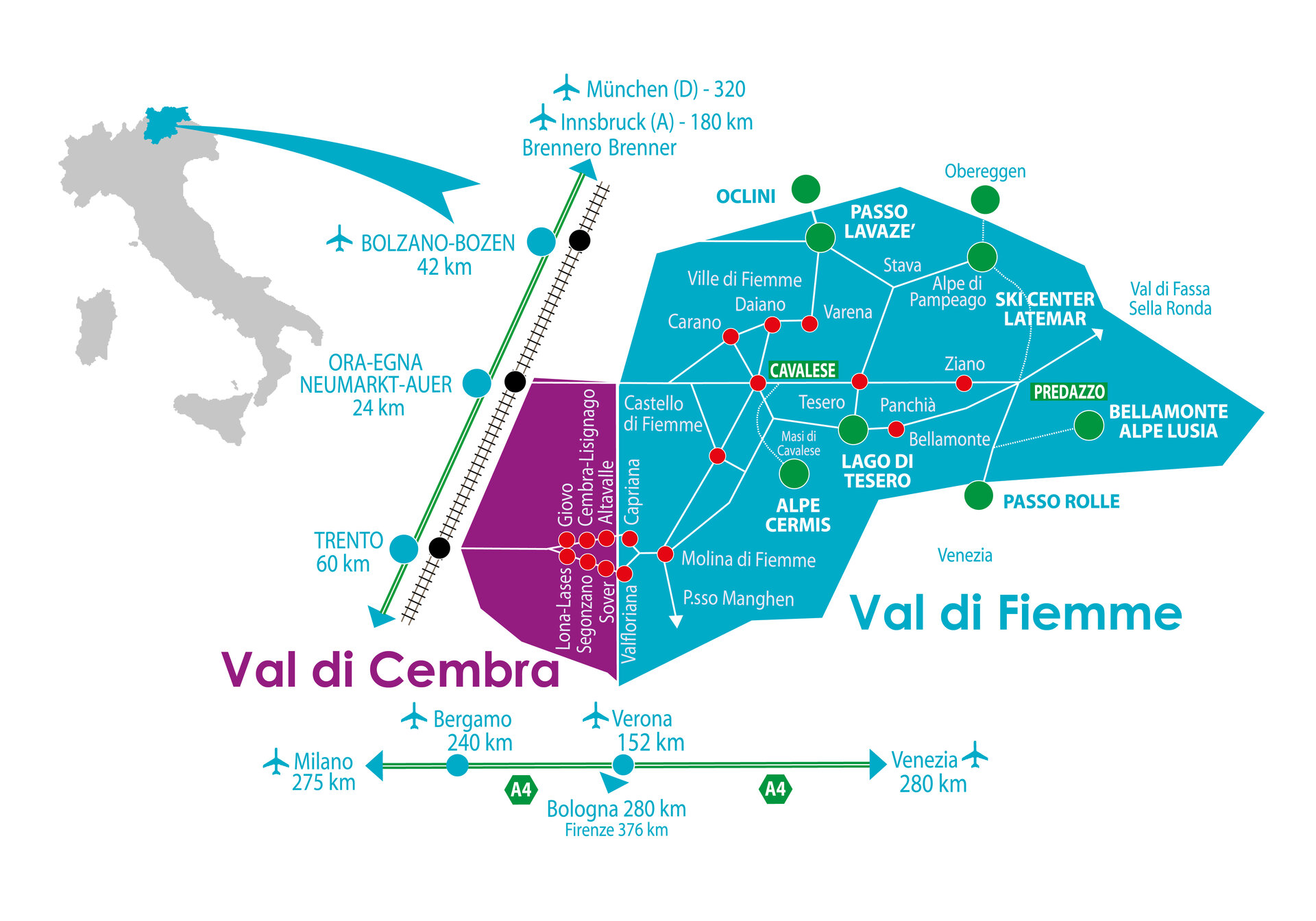 How to get Val di Fimemme - Avtokampi.si