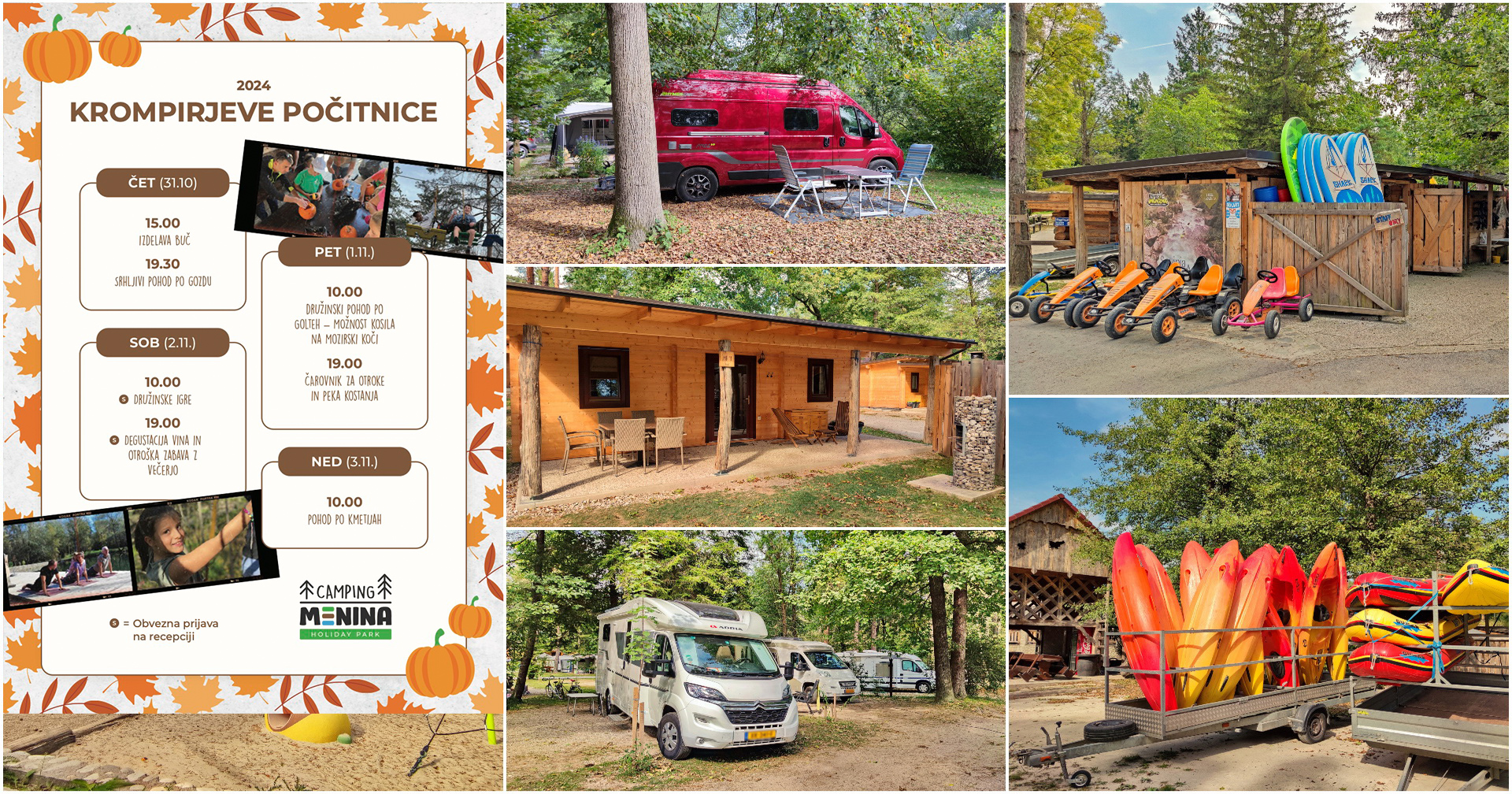 Kamp Menina - krompirjeve počitnice - avtokampi.si