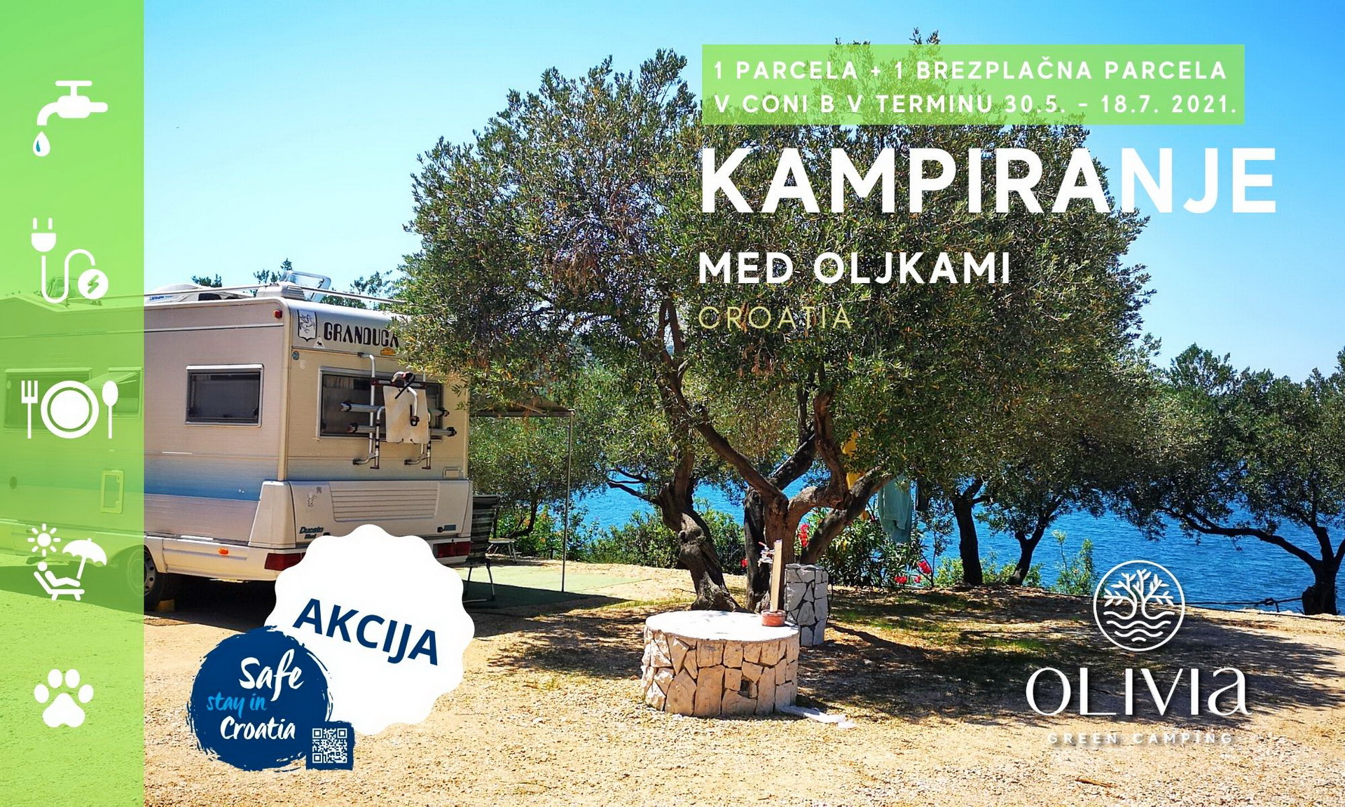 kamp Olivia green - Tisno