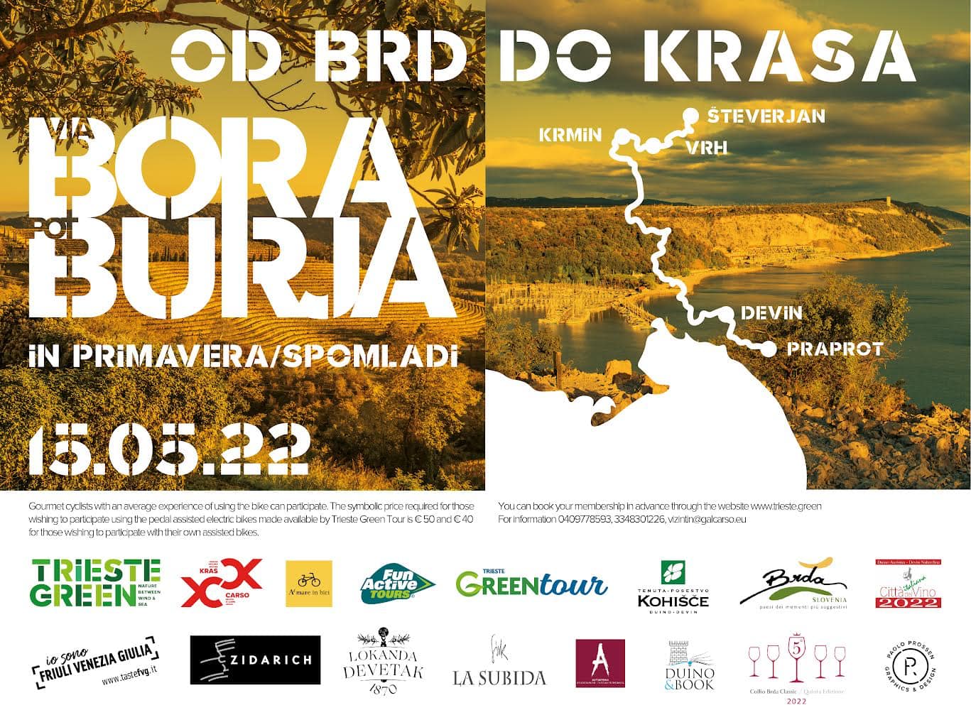 Kolesarjenje Brda - Kras - Avtokampi.si