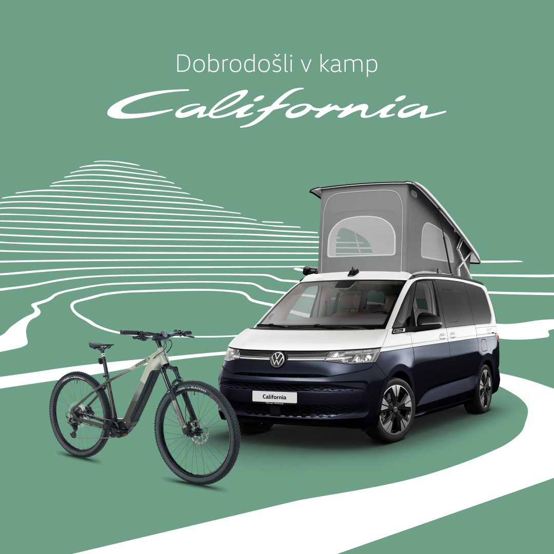 Nagradna igra VW California & e-kolesa Elan - Avtokampi.si