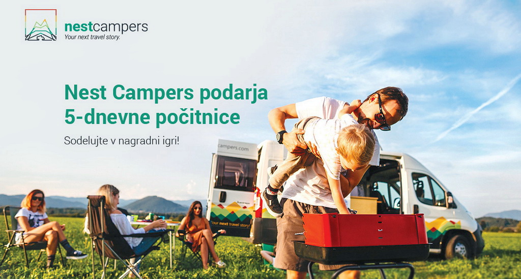 nagradna igra - najem avtodoma Nest Campers