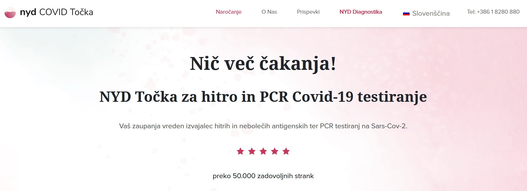 NYD - covid testiranje Ljubljana, Celje, Maribor in Koper