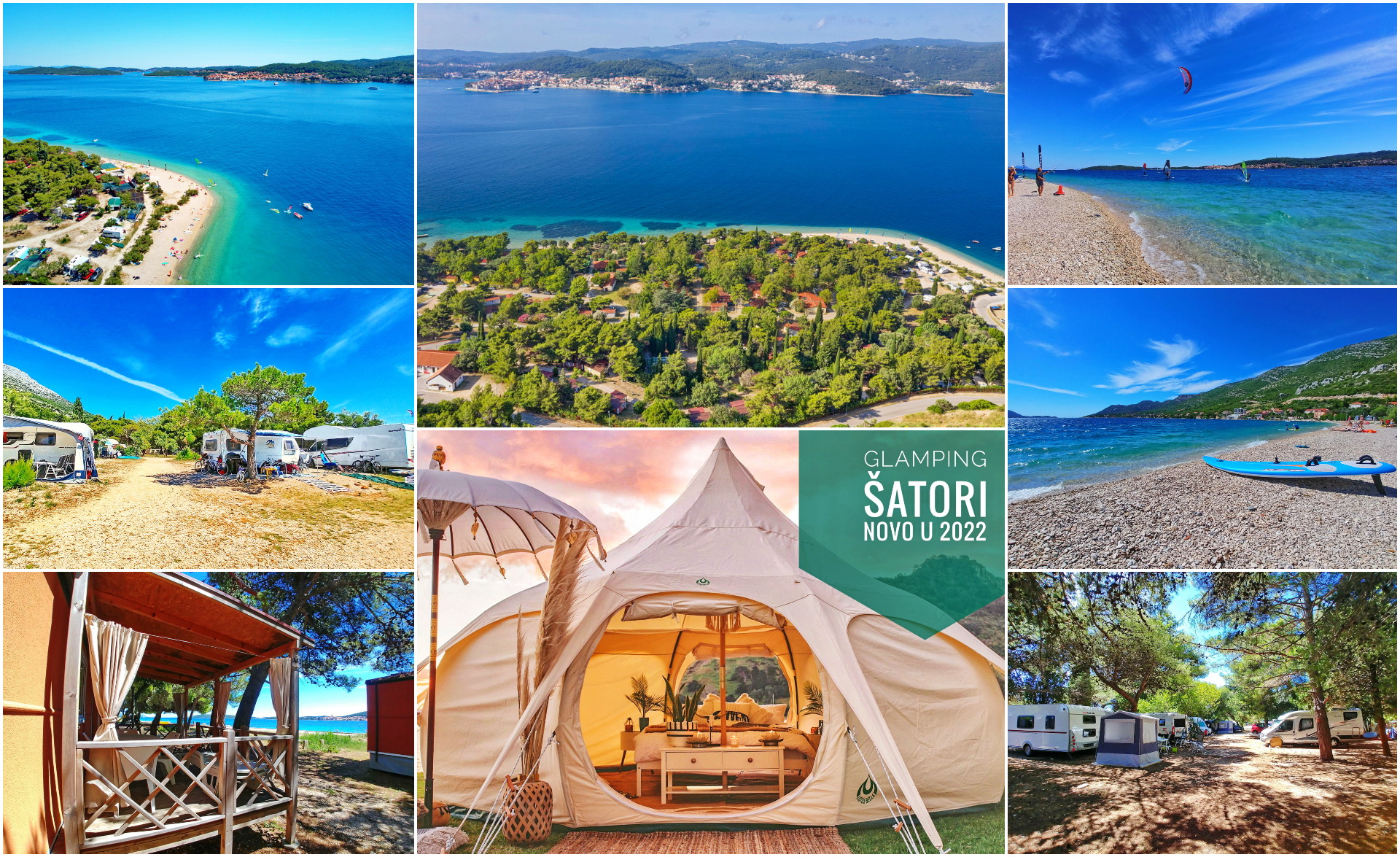 Kamp Perna - novi glamping šotori, Pelješac - Avtokampi.si