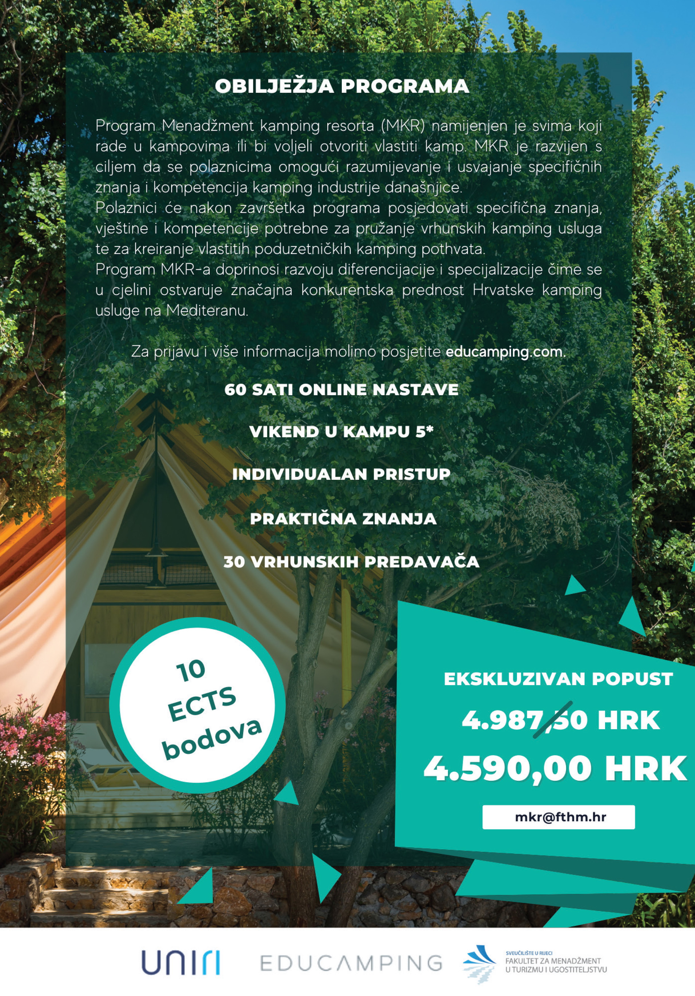 Fakulteta za management v turizmu Opatija - Camping Resort Management - Avtokampi.si