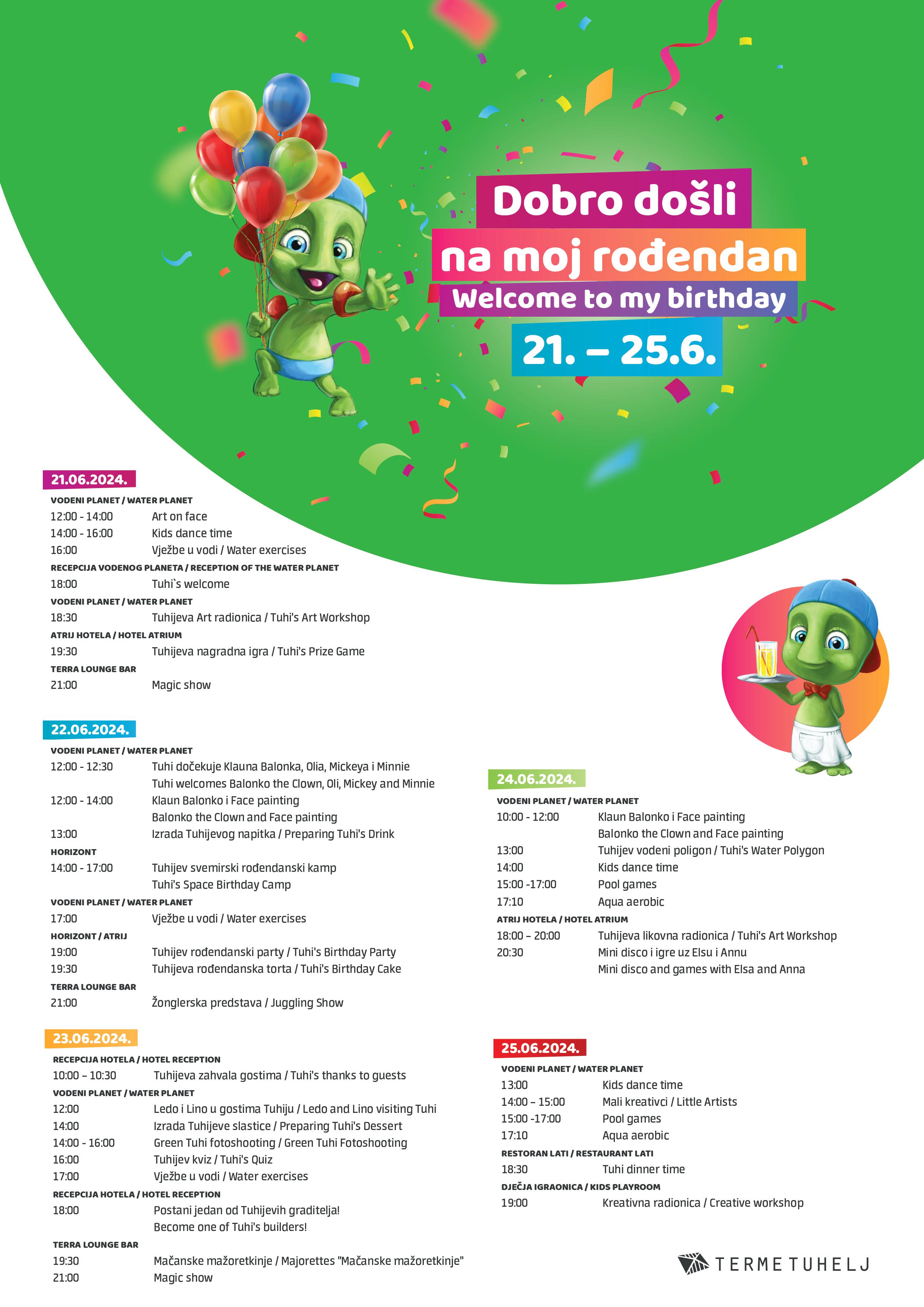 Tuhi rojstni dan v Termah Tuhelj - Avtokampi.si