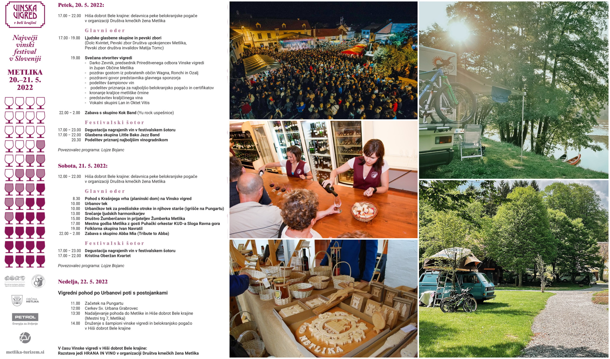 Vinska vigred, Metlika - akcija kamp Lovšin - Avtokampi.si