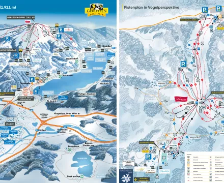 Gerlitzen ski map