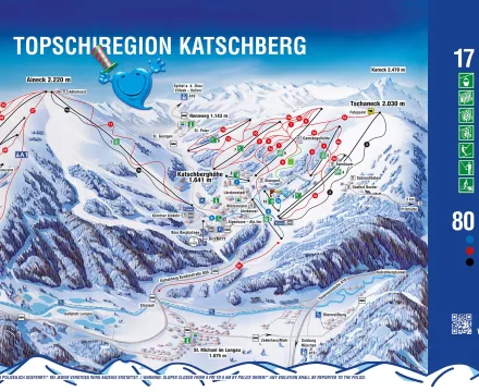 Katschberg smučanje zemljevid