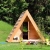 Wooden camping huts in Camping Bled