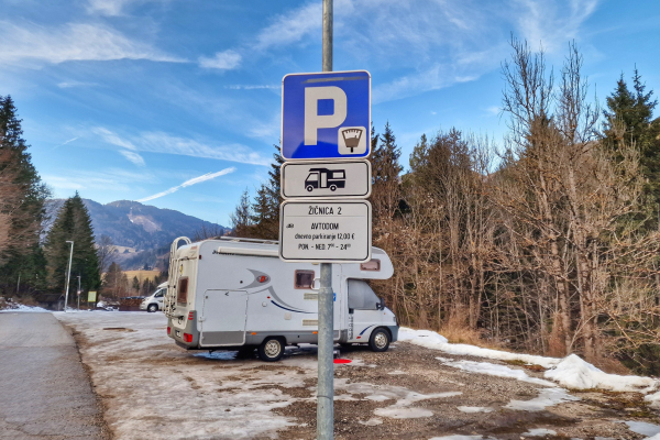 Kranjska Gora – sprememba sistema parkiranja za policijo in parkiranja za avtodome