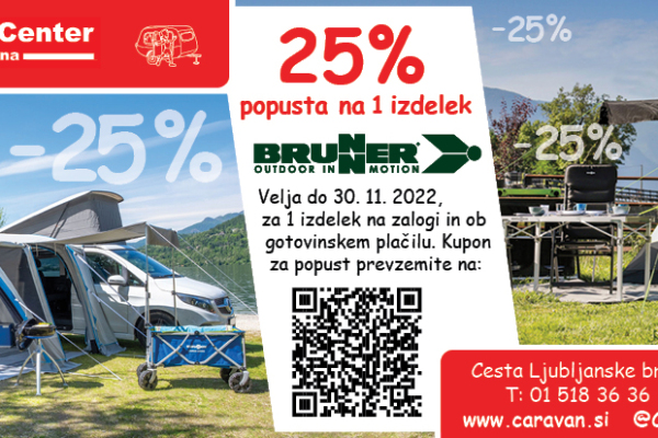 Caravan Center Ljubljana - kupon za 25% popust
