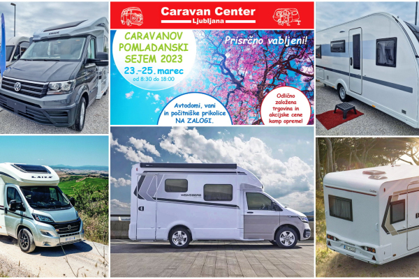 Caravan Center Ljubljani vabi na pomladanski sejem 23. - 25. marec