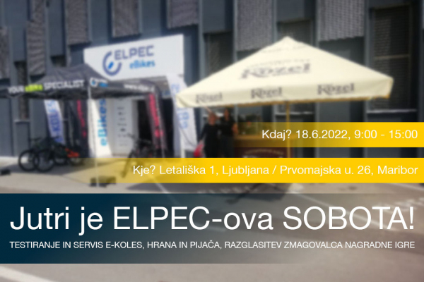 ELPEC eBikes vabi na preizkus električnih koles - sobota, 18. junij